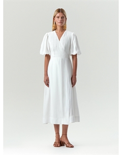 Платье миди на запах с поясом Emka