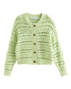 Вязаный кардиган, светло-зеленый Next