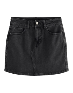 Юбка, черный деним Next