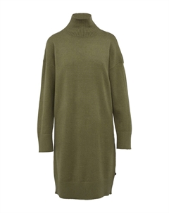 Вязаное платье, темно-зеленый Qs