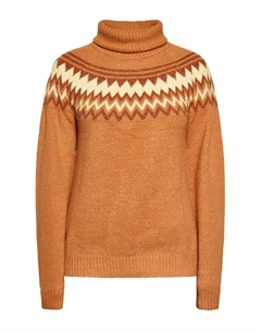 Свитер, цвет Caramel/Dark brown Izia