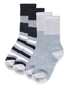 Мужские диабетические многополосные носки с полной подкладкой, пара из 2 шт, синий Memoi