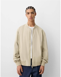 Легкая техническая куртка-бомбер, хаки Bershka