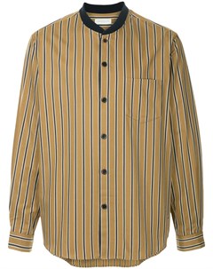 Tomorrowland полосатая рубашка с воротником шалькой m коричневый Tomorrowland