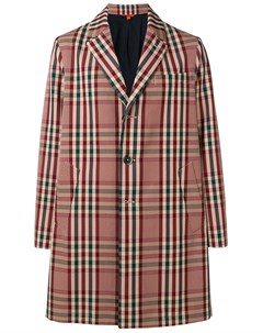 Barena классическое пальто в шотландскую клетку 48 коричневый Barena