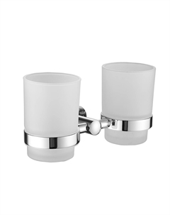 Стакан для зубных щеток двойной, подвесной SG5122 хром Shevanik