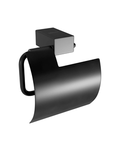 Бумагодержатель Smooth Line 9722011 с крышкой, черный Lemark