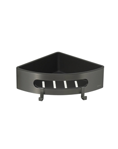 Полка угловая с крючками SHELF LINE 9776048 графит Lemark