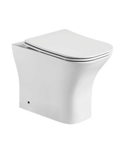 Унитаз приставной 215D с сиденьем микролифт, белый Ceramalux