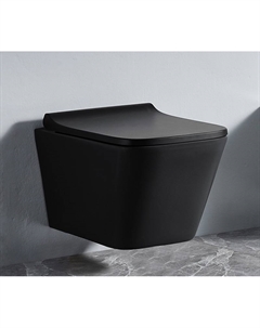 Унитаз подвесной 5171MB с сиденьем микролифт, черный Ceramalux