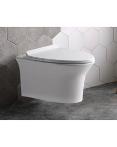 Унитаз подвесной CL-2100 с сиденьем микролифт, белый Ceramalux