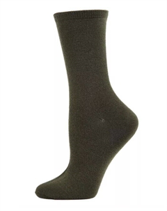 Женские кашемировые носки плоской вязки, зеленый Memoi