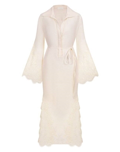 Платье изо льна и шелка Mvst