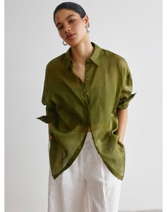 Рубашка оверсайз из рами премиум качества Sela