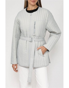 Куртка стеганная с накладным карманом и съемным поясом Calvin klein