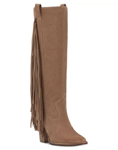 Женские сапоги до колена Pelia с широкой икрой и бахромой, бежевый Vince camuto