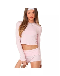 Женский топ Meg с длинными рукавами, розовый Edikted