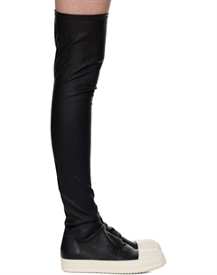 Черные голливудские чулки до колена, высокие сапоги Rick owens