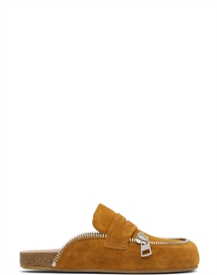 Кожаные байкерские мокасины без застежек Jw anderson