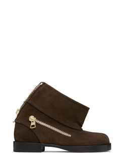 Коричневые байкерские ботинки Jw anderson