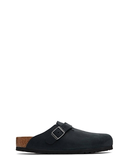 Черные обычные бостонские мокасины без застежек Birkenstock