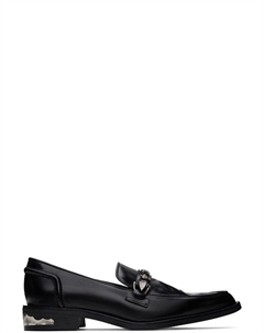 Черные мокасины с каблуком Toga pulla