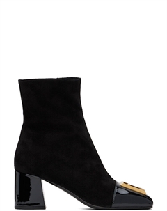 Черные замшевые сапоги Edna Balmain