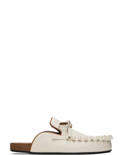 Кожаные мюли Off-White Ruffle Loafer Jw anderson