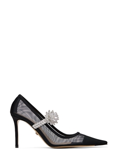 Черные сетчатые туфли с цветком лотоса Mach & mach