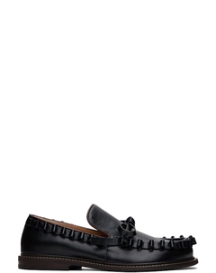 Черные кожаные мокасины с оборками Jw anderson