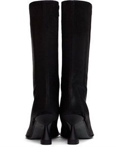 Черные жемчужные сапоги Miista