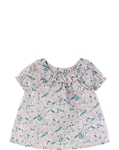 Блуза Лара в бело-розовых тонах Bonpoint