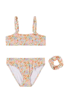 Детский разноцветный комплект бикини и резинки для волос Eyma Bonpoint