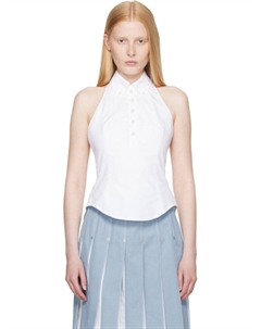 Белый топ-халтер Thom browne