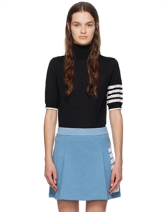 Черная водолазка с 4 полосками Thom browne