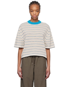 Футболка из разноцветного хлопка в полоску Cordera