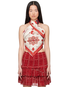 Белая и красная кофточка Feyza Isabel Marant Etoile Isabel marant etoile