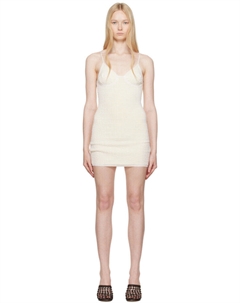 Белоснежное мини-платье «The Scala» Jacquemus