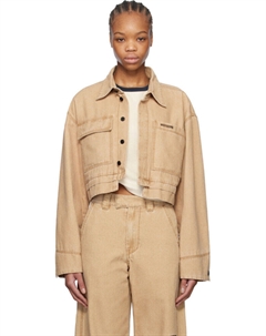 Бежевая укороченная рабочая куртка We11done