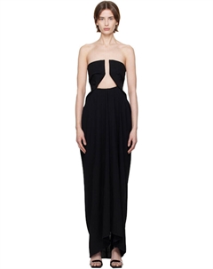 Черное платье-макси Hollywood Amphora Prong Rick owens