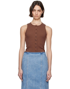 Коричневый топ на пуговицах Jw anderson