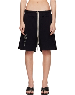 Черные шорты Champion Edition из французского трикотажа Rick owens