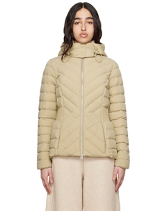 Бежевый Idalee легкий пуховик с капюшоном Mackage