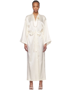 Халат с логотипом из белого страза Blumarine