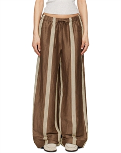 Коричневые льняные брюки Olivia Rag & bone