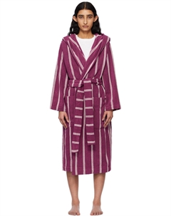 Халат махровый с капюшоном фиолетовый и розовый Tekla