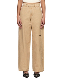 Бежевые рабочие брюки We11done