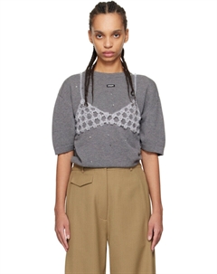 Прозрачный бюстгальтер с бусинами Cordera