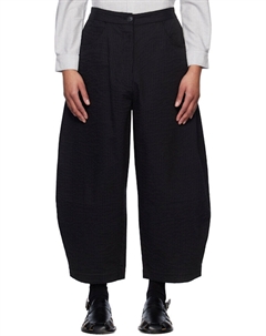 Черные трубчатые изогнутые брюки Cordera