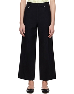 Черные укороченные брюки по фигуре Jw anderson